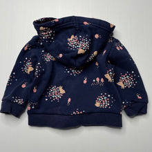 Load image into Gallery viewer, Girls Target, navy fleece lined zip hoodie sweater, GUC, size 00,  