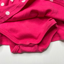 Load image into Gallery viewer, Girls Osh Kosh, pink cotton romper dress, FUC, size 000,  