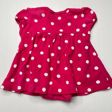 Load image into Gallery viewer, Girls Osh Kosh, pink cotton romper dress, FUC, size 000,  