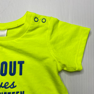 Boys Target, lightweight fluoro t-shirt / top, EUC, size 0,  