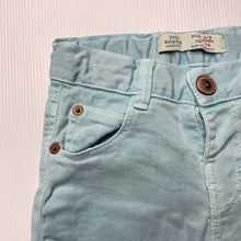 Load image into Gallery viewer, Boys Zara, blue stretch denim shorts, adjustable, FUC, size 0,  