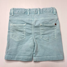 Load image into Gallery viewer, Boys Zara, blue stretch denim shorts, adjustable, FUC, size 0,  