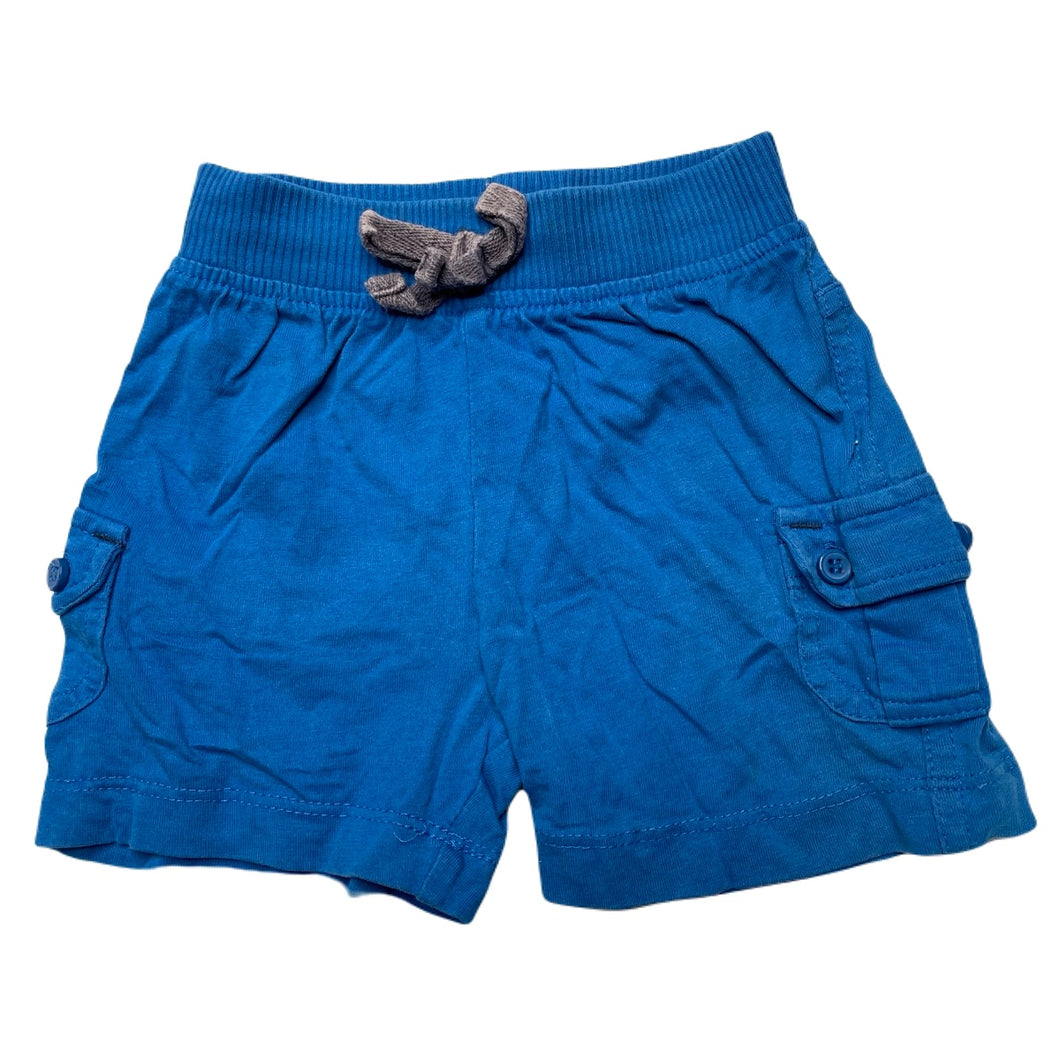 Boys Baby Biz, blue cotton shorts, elasticated, FUC, size 000,  