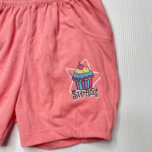 Load image into Gallery viewer, Girls Lovis, pink lightweight shorts, elasticated, FUC, size 1-2,  