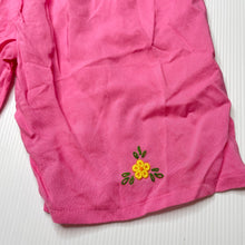 Load image into Gallery viewer, Girls pink, embroidered lightweight shorts, elasticated, EUC, size 2,  