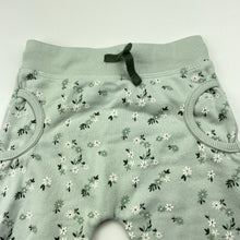 Load image into Gallery viewer, Girls Baby Berry, fleece lined floral track pants, elasticated, EUC, size 0,  