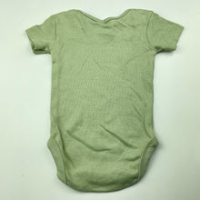 Load image into Gallery viewer, unisex Anko, green cotton bodysuit / romper, EUC, size 000,  