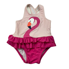 Load image into Gallery viewer, Girls Target, pink swim one-piece, flamingo, EUC, size 0,  