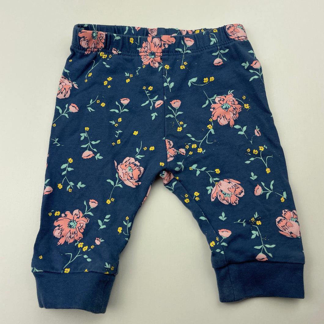 Girls Target, stretchy floral leggings / bottoms, EUC, size 0000,  