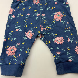 Girls Target, stretchy floral leggings / bottoms, EUC, size 0000,  