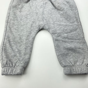 unisex Baby Berry, grey fleece lined track / sweat pants, elasticated, EUC, size 0,  