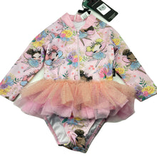 Load image into Gallery viewer, Girls Rock Your Baby, Sugar Plum Fairy long sleeve tutu swim one-piece, NEW, size 1,  