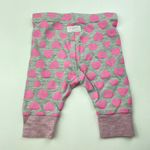 Load image into Gallery viewer, Girls Target, pink &amp; grey organic cotton blend leggings / bottoms, EUC, size 0000,  