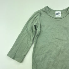 Load image into Gallery viewer, unisex Anko, green organic cotton bodysuit / romper, EUC, size 0,  