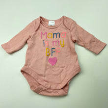 Load image into Gallery viewer, Girls Baby Berry, pink cotton bodysuit / romper, EUC, size 0000,  