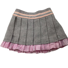 Load image into Gallery viewer, Girls Ladybird, lined wool blend skirt, elasticated, L: 23.5cm, GUC, size 0,  