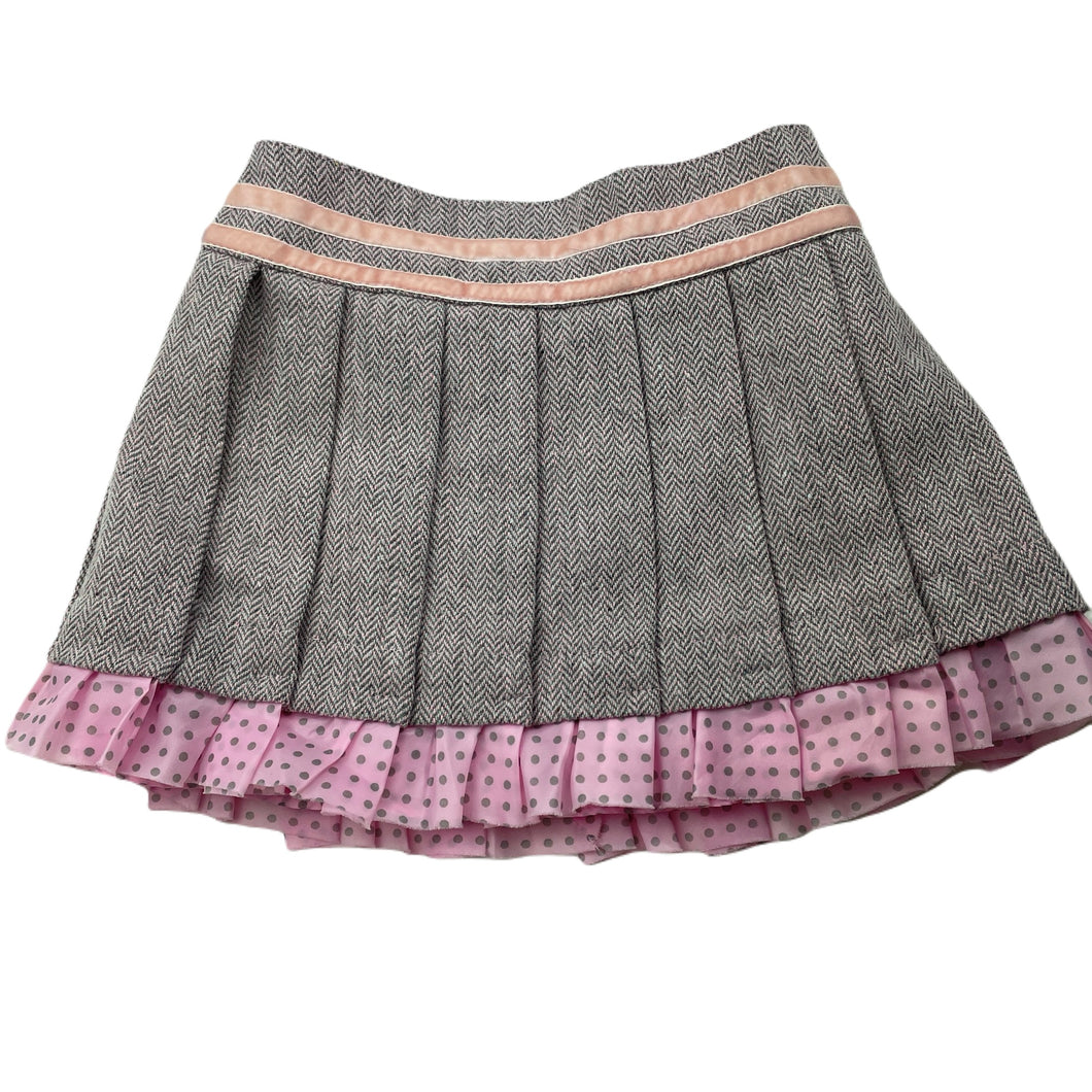 Girls Ladybird, lined wool blend skirt, elasticated, L: 23.5cm, GUC, size 0,  