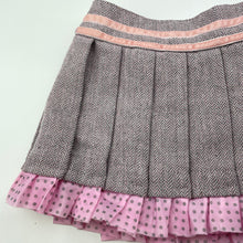 Load image into Gallery viewer, Girls Ladybird, lined wool blend skirt, elasticated, L: 23.5cm, GUC, size 0,  