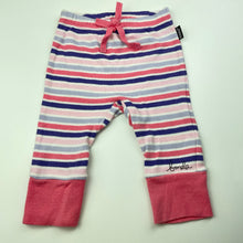 Load image into Gallery viewer, Girls Bonds, striped cotton leggings / bottoms, FUC, size 00,  
