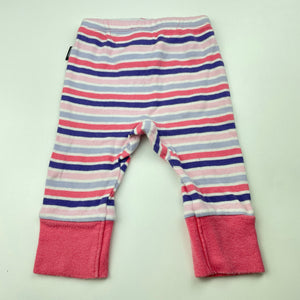 Girls Bonds, striped cotton leggings / bottoms, FUC, size 00,  