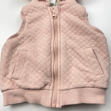 Load image into Gallery viewer, Girls Baby Berry, fleece lined hooded vest / sweater, GUC, size 0,  