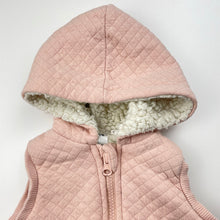 Load image into Gallery viewer, Girls Baby Berry, fleece lined hooded vest / sweater, GUC, size 0,  