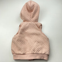 Load image into Gallery viewer, Girls Baby Berry, fleece lined hooded vest / sweater, GUC, size 0,  