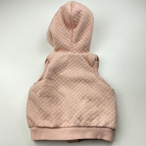 Girls Baby Berry, fleece lined hooded vest / sweater, GUC, size 0,  