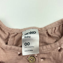 Load image into Gallery viewer, Girls Anko, organic cotton romper, EUC, size 00,  