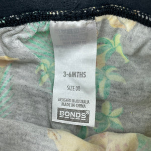 unisex Bonds, stretchy leggings / bottoms, giraffes, GUC, size 00,  