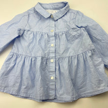 Load image into Gallery viewer, Girls Zara, lightweight cotton long sleeve shirt, EUC, size 0,  