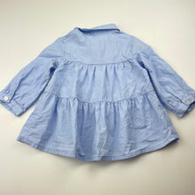 Load image into Gallery viewer, Girls Zara, lightweight cotton long sleeve shirt, EUC, size 0,  