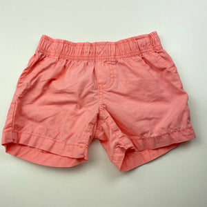 unisex Carters, lightweight cotton shorts, elasticated, FUC, size 0,  
