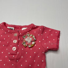 Load image into Gallery viewer, Girls Carters, pink cotton bodysuit / romper, GUC, size 0000,  