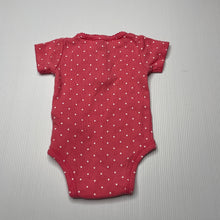 Load image into Gallery viewer, Girls Carters, pink cotton bodysuit / romper, GUC, size 0000,  