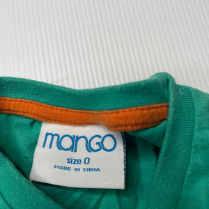 Boys Mango, cotton long sleeve t-shirt / top, FUC, size 0,  