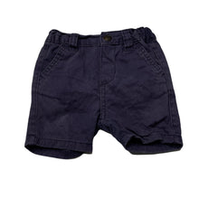 Load image into Gallery viewer, Boys Littte Rebel, blue cotton shorts, adjustable, FUC, size 0,  