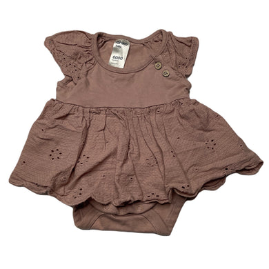 Girls Anko, organic cotton romper, GUC, size 0000,  