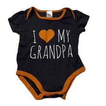 Load image into Gallery viewer, unisex Baby Berry, cotton bodysuit / romper, grandpa, GUC, size 1,  