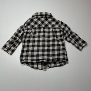 Boys Anko, checked long sleeve shirt, FUC, size 0,  