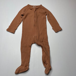 unisex Target, organic cotton blend zip coverall / romper, GUC, size 0,  
