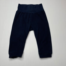 Load image into Gallery viewer, unisex H&amp;M, navy lightweight fleece pants / bottoms, GUC, size 0,  