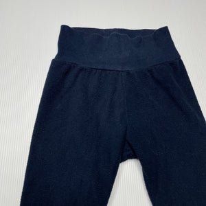 unisex H&M, navy lightweight fleece pants / bottoms, GUC, size 0,  