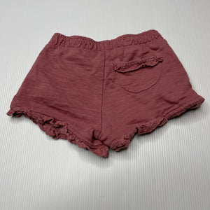 Girls Anko, cotton shorts, elasticated, GUC, size 00,  
