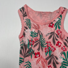 Load image into Gallery viewer, Girls Big Softies, pink floral cotton singlet top, EUC, size 0,  