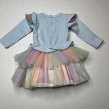 Load image into Gallery viewer, Girls Rock Your Baby, circus dress / romper, princess &amp; unicorn, EUC, size 00, L: 35cm