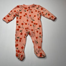 Load image into Gallery viewer, Girls Baby Berry, cotton zip coverall / romper, EUC, size 0000,  