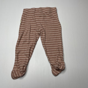 Girls Anko, organic cotton footed leggings / bottoms, GUC, size 00,  