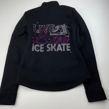 Load image into Gallery viewer, Girls Chloe Noel, Polar fleece zip up ice skating sweater / jacket, GUC, size 8-10,  