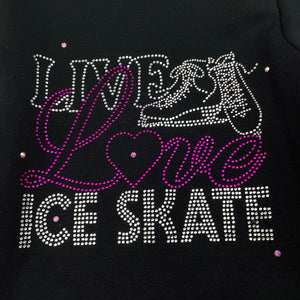 Girls Chloe Noel, Polar fleece zip up ice skating sweater / jacket, GUC, size 8-10,  